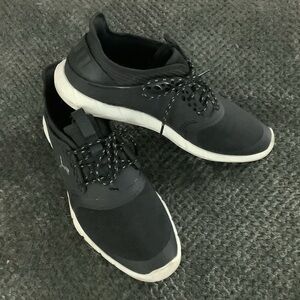 Puma Black and White Men's Low-Top Lace-Up Sneakers